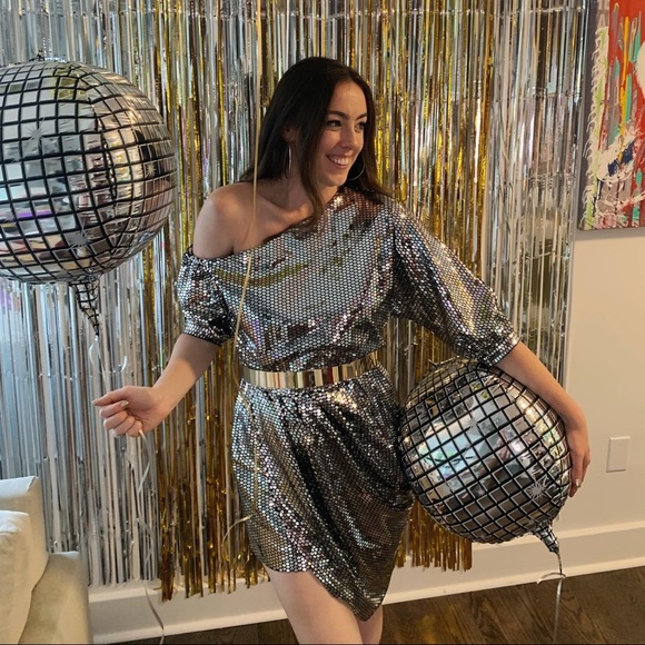 House of Harlow disco mini dress